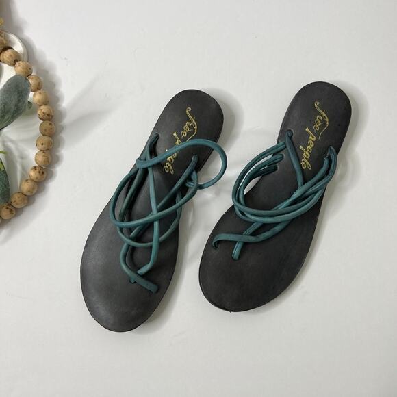 Free People Kayla soft strappy sandals Sz 37.5 - Picture 2 of 8